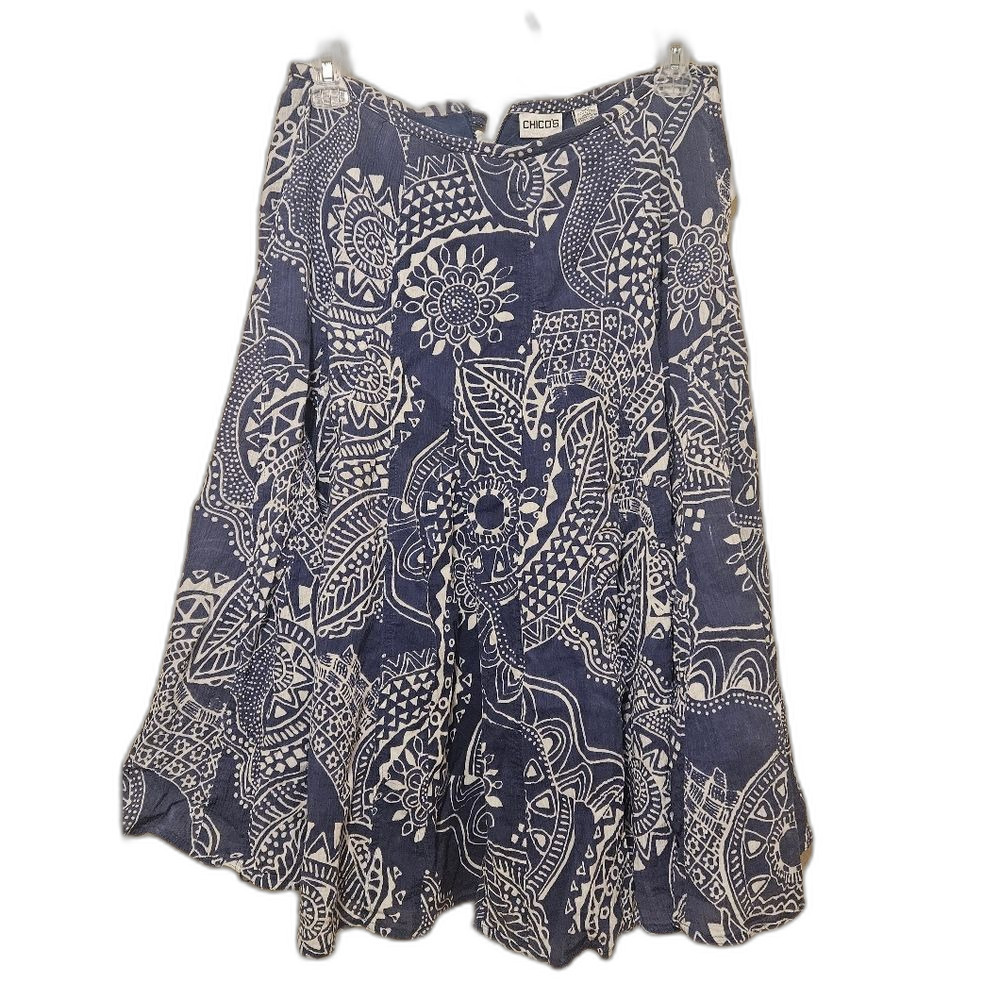 Chicos Cotton Circle skirt size 1 (Med)
